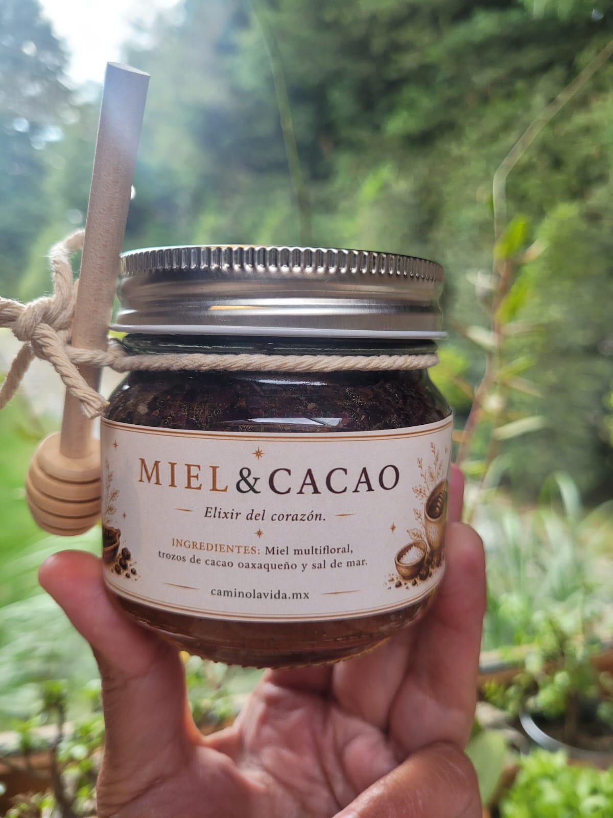 Miel con cacao tostado y sal de mar · 220 ml